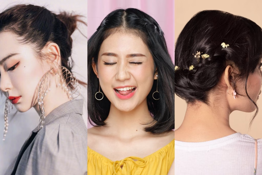 cara menata rambut pendek